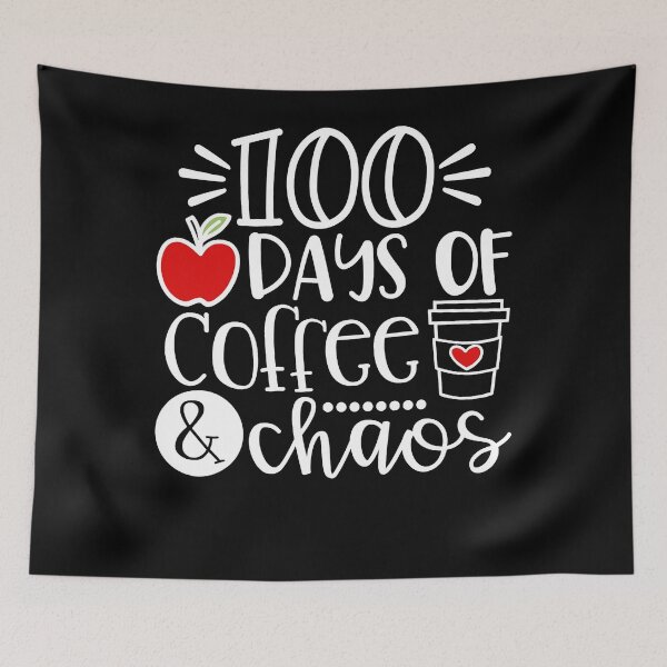 Item preview, 100 Days Of Coffee Chaos Teacher Happy 100 Days Of School designed and sold by PedroxFigueroa.