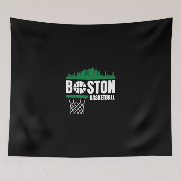 Item preview, Boston Basketball Green/Black/White City Skyline Apparel designed and sold by CameronBischoff.