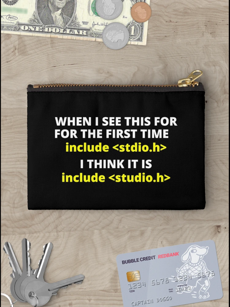 Thumbnail 3 of 4, Zipper Pouch, Computer Programmer Coders Software Engineer designed and sold by TastefulTees.