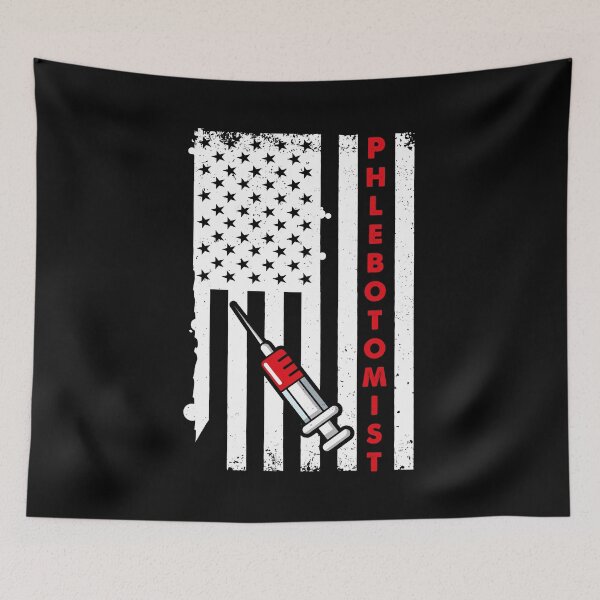 Item preview, Phlebotomist American Flag Patriotic Phlebotomy designed and sold by MakeGoodChoices.
