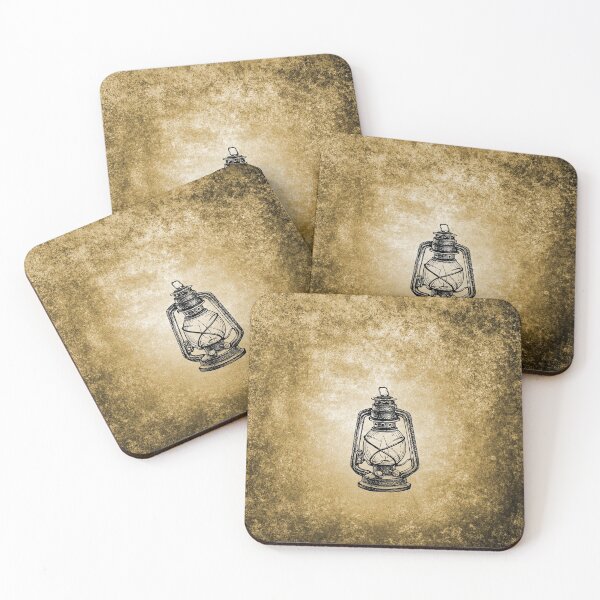 Item preview, Antique Kerosene Lamp on Damaged Paper Background designed and sold by HiddenPuppets.