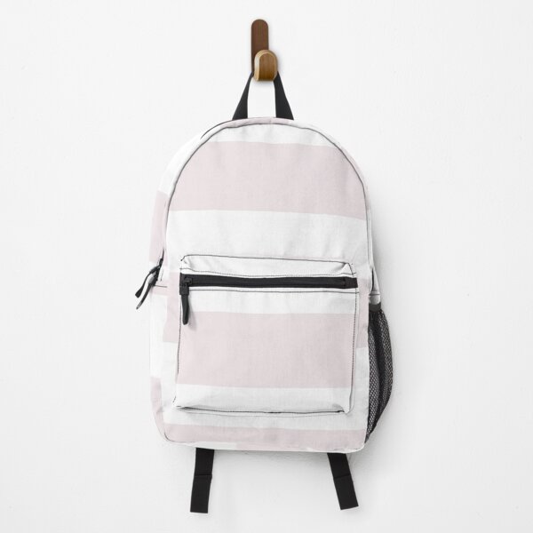 Artikelvorschau, Pale Pink and White Horizontal Line Stripe Pattern Pairs DE 2022 Popular Color Crystal Clear DE6008 entworfen und verkauft von ColorOfTheYears.