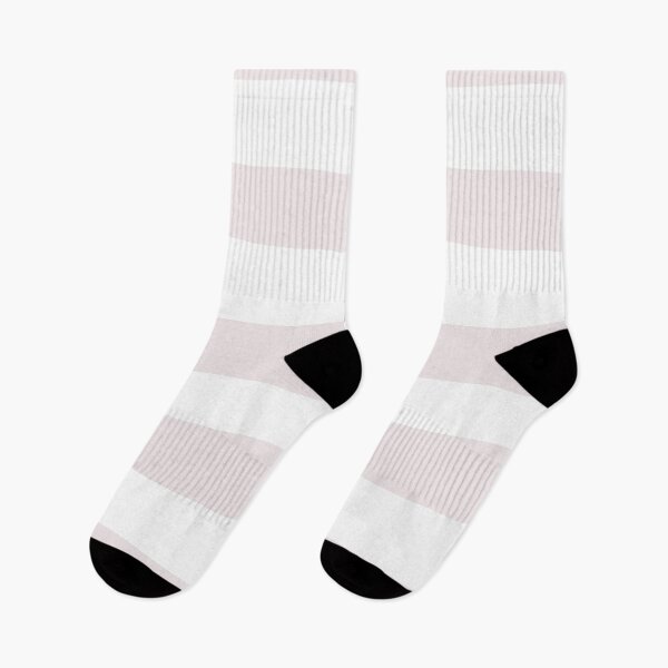 Artikelvorschau, Pale Pink and White Horizontal Line Stripe Pattern Pairs DE 2022 Popular Color Crystal Clear DE6008 entworfen und verkauft von ColorOfTheYears.