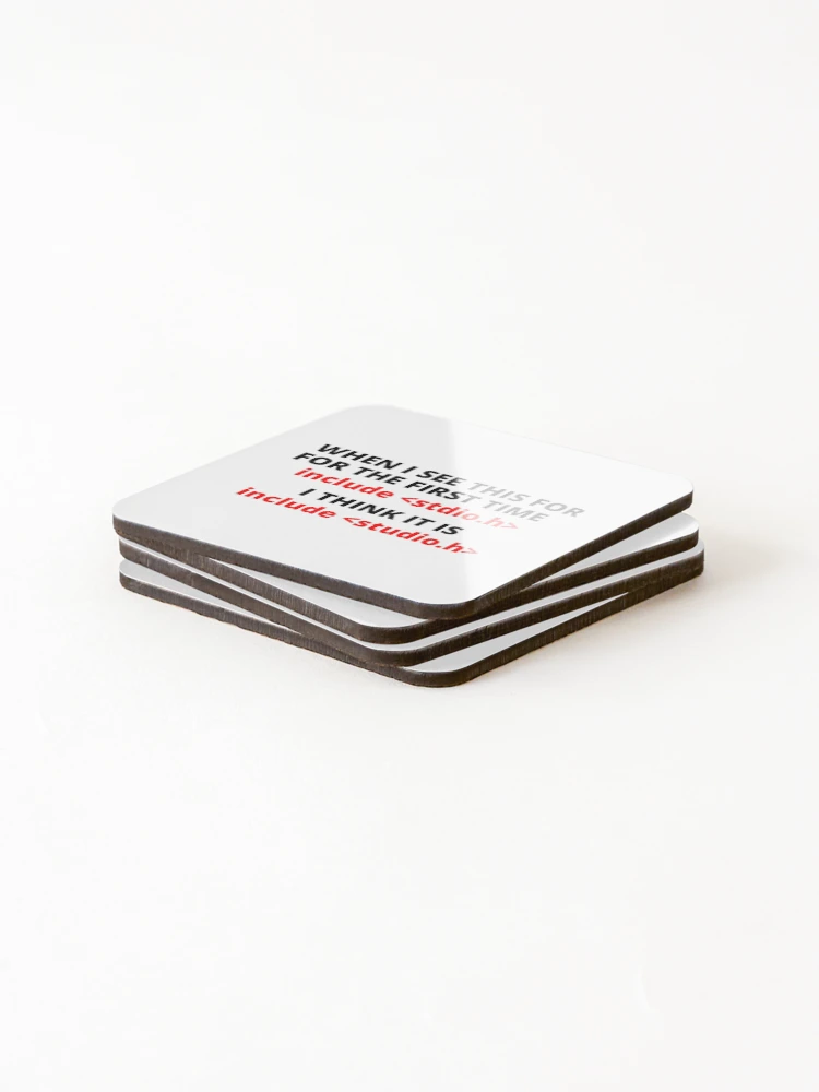 Thumbnail 4 of 5, Coasters (Set of 4), Computer Programmer Coders Software Engineer designed and sold by TastefulTees.