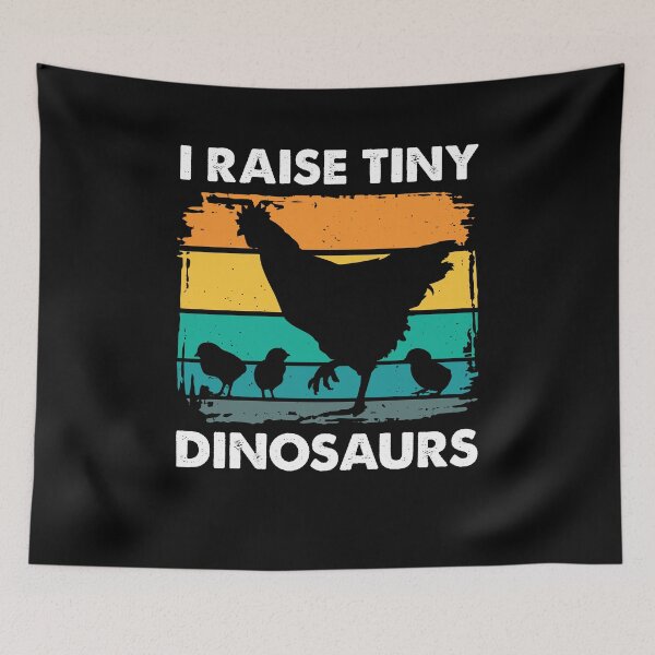 Item preview, I Raise Tiny Dinosaurs Vintage Chicken Farmer designed and sold by MakeGoodChoices.