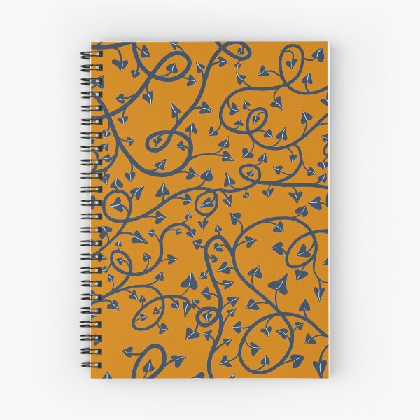 Item preview, Orange and Navy Blue Vines designed and sold by medinacreative.