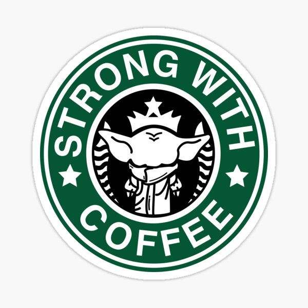 Strong With Coffee Sticker