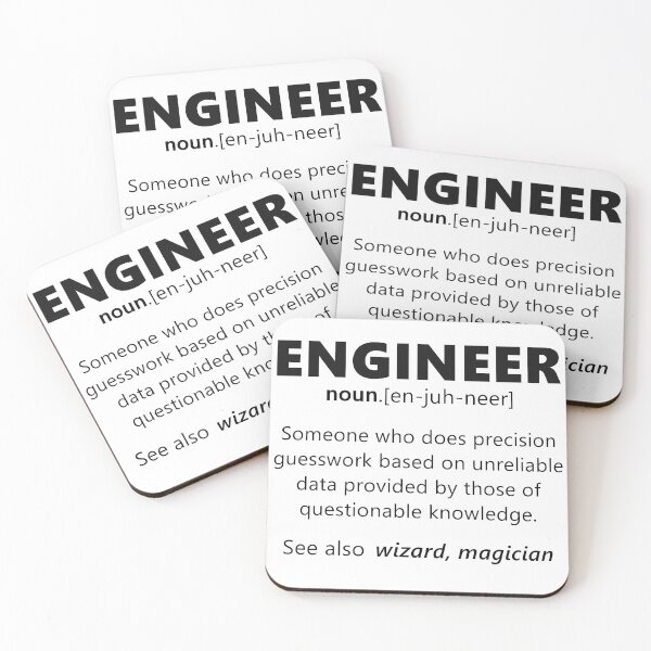 Item preview, "Engineer" funny definition designed and sold by DragonSpirit95.