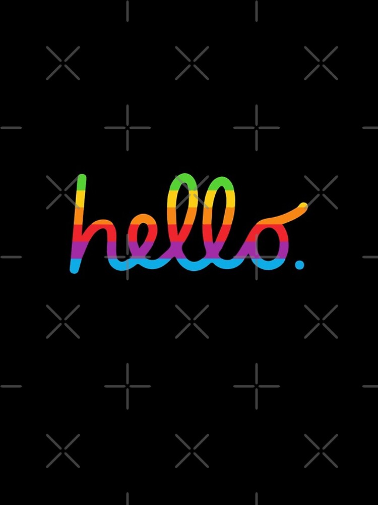 Thumbnail 4 of 4, iPhone Case, Hello - Rainbow designed and sold by Store-Designify.