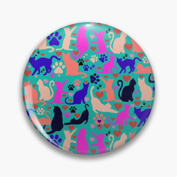 Item preview, Pattern of cats designed and sold by Layla Art.