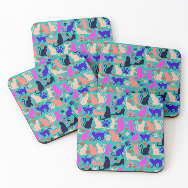 Item preview, Pattern of cats designed and sold by Layla Art.