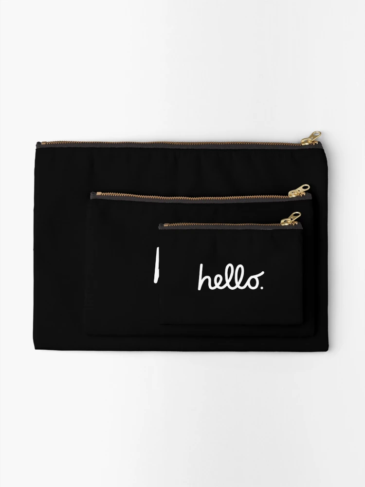 Thumbnail 2 of 4, Zipper Pouch, Hello designed and sold by Store-Designify.