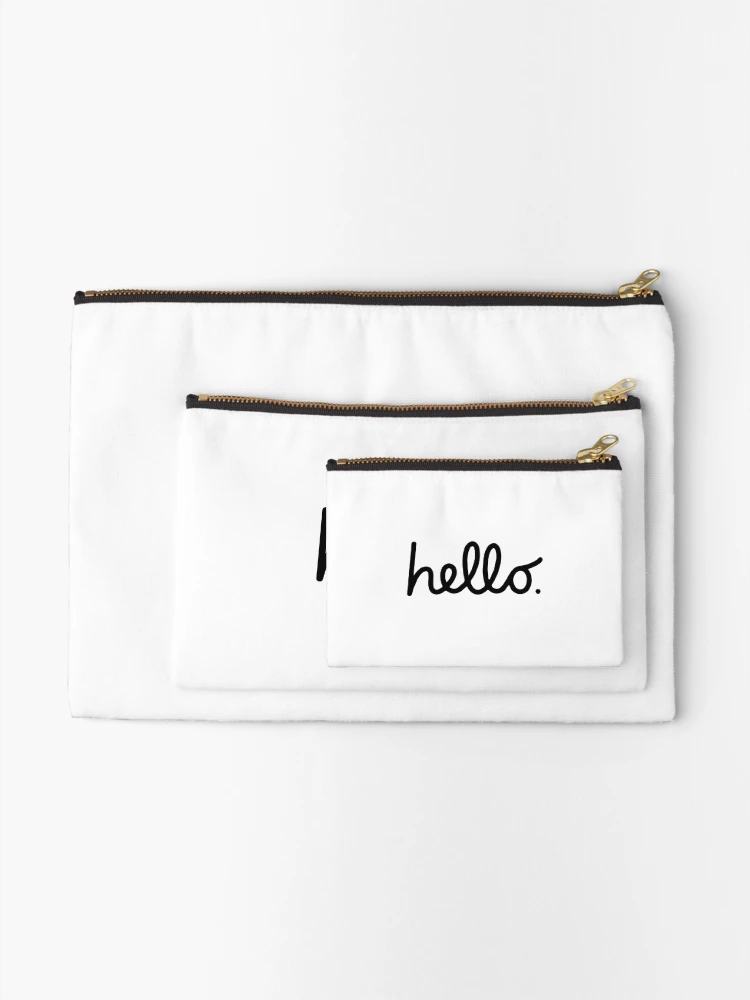 Thumbnail 2 of 4, Zipper Pouch, Hello designed and sold by Store-Designify.