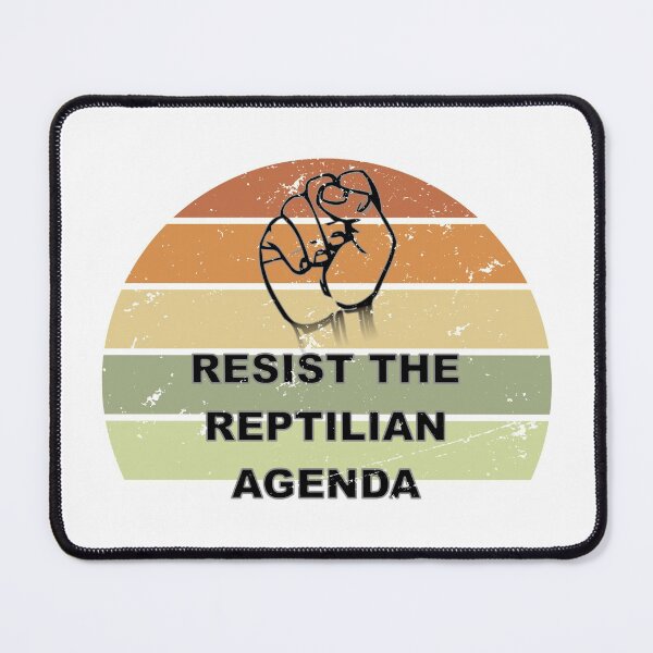 Item preview, Resist The Reptilian Agenda Retro Sunset Drawing designed and sold by Almdrs.