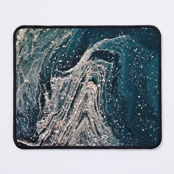 Item preview, Grey and blue liquid abstract designed and sold by Sneh Universe.