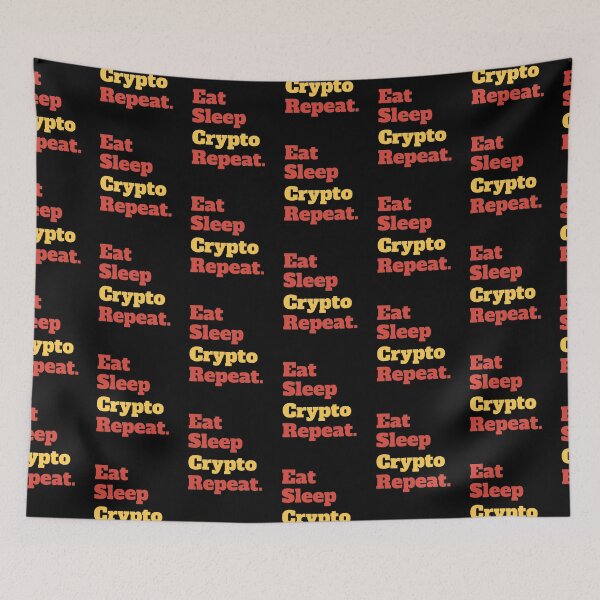 Item preview, Copy of Eat Sleep Crypto Repeat | Funny Quote designed and sold by Cardinal Designs.