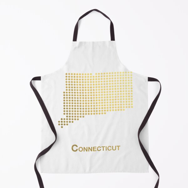 Item preview, Connecticut Gold Dotted Map designed and sold by captaingursel.