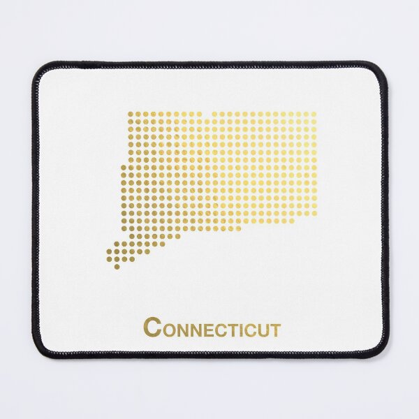 Item preview, Connecticut Gold Dotted Map designed and sold by captaingursel.