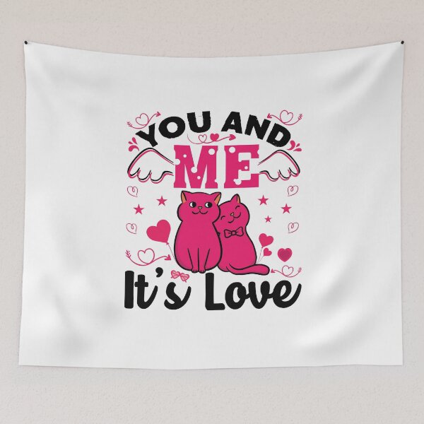 Item preview, Valentine You and Me It's Love. Loving Cats designed and sold by tjred01.