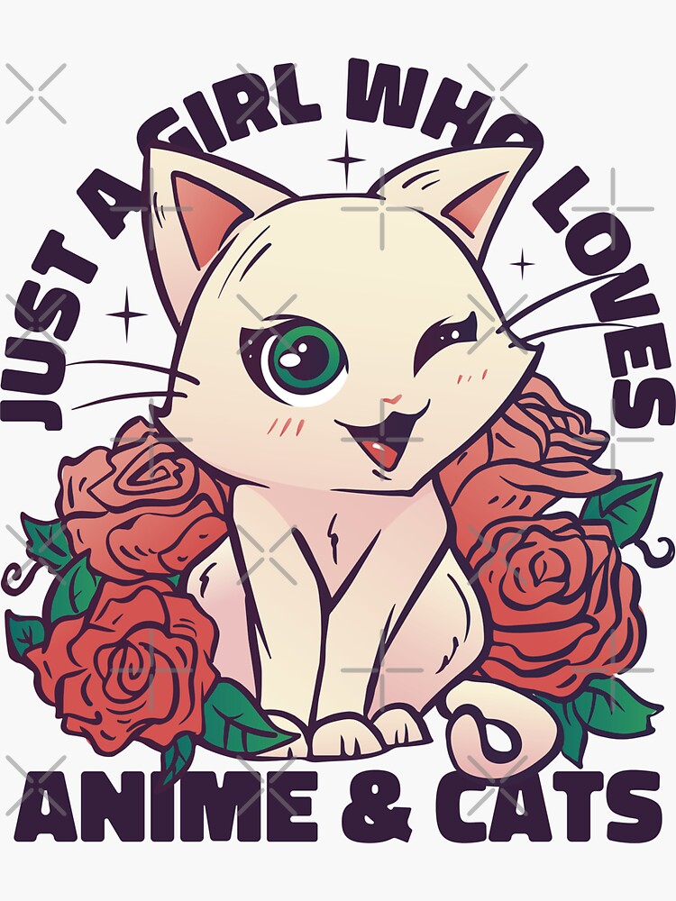 Anime Cat Meme Sticker for Sale by Anime Sekai