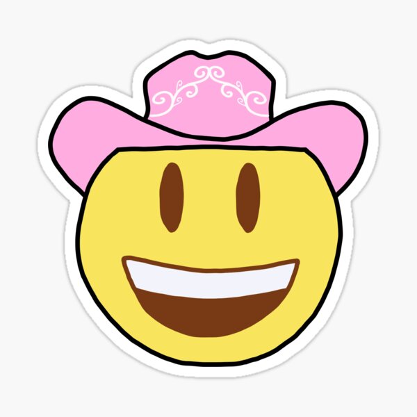 "smiley cowgirl" Sticker by funandquirky Redbubble