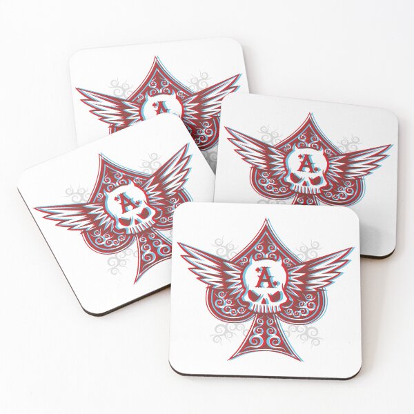 Item preview, 3D Ace of Spades Flying Skull Motorcycle Icon designed and sold by CoreImaging.