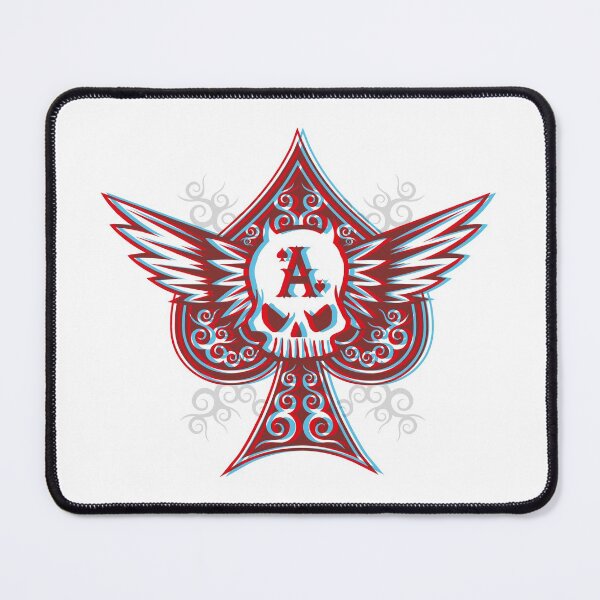 Item preview, 3D Ace of Spades Flying Skull Motorcycle Icon designed and sold by CoreImaging.