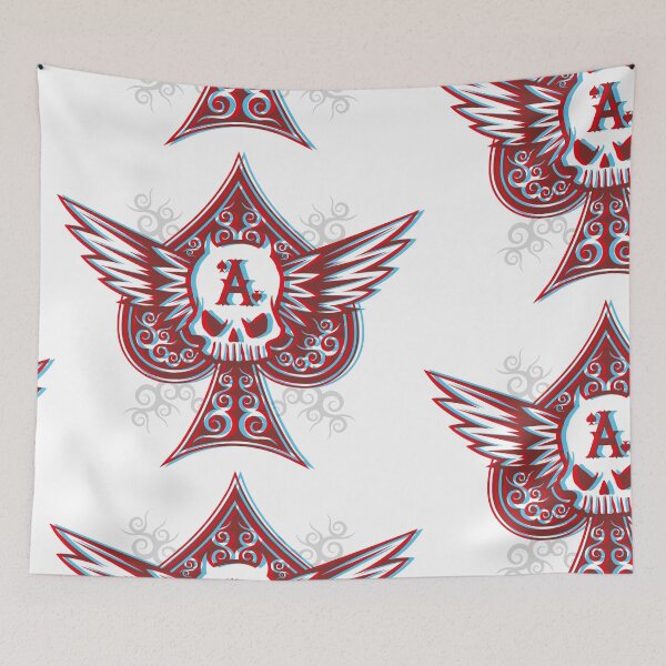 Item preview, 3D Ace of Spades Flying Skull Motorcycle Icon designed and sold by CoreImaging.