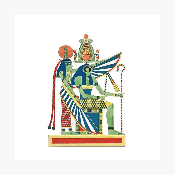 Artikel-Vorschau von Isis und Osiris, Prinz von Ägypten und Prinzessin, König & Königin - Götter der Ägypter, altes Ägypten, Vintage, designt und verkauft von NineJuly.