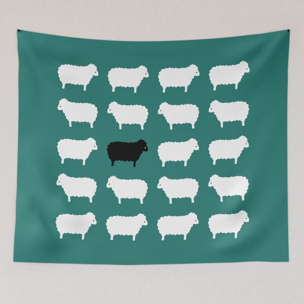 Item preview, Black Sheep Sweater Pattern Green designed and sold by Identity Club Co.