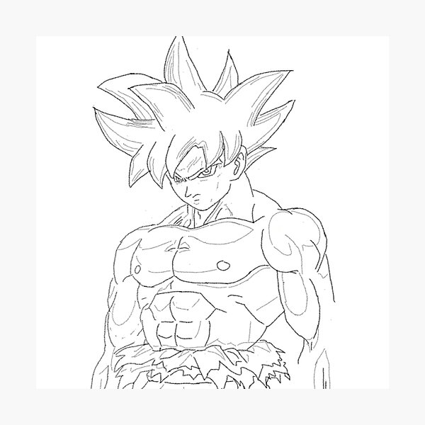 Goku sketch dragon ball z 