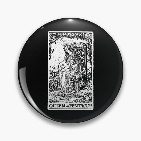 Item preview, Queen of Pentacals - Tarot Card - Major Arcana - fortune telling - occult designed and sold by createdezign.