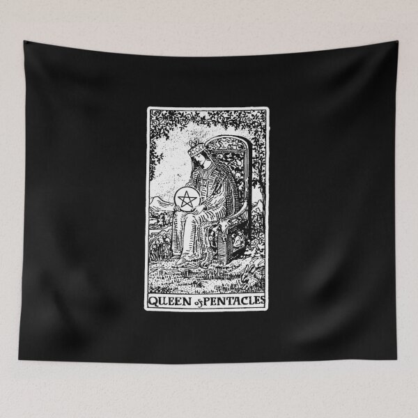 Item preview, Queen of Pentacals - Tarot Card - Major Arcana - fortune telling - occult designed and sold by createdezign.