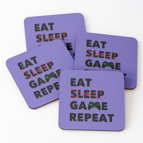 Item preview, Eat Sleep Game Repeat | Video Gamer Quote | Funny Gaming designed and sold by Dev-Ang.