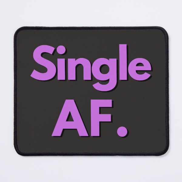 Item preview, Single AF Purple Text Sarcastic Valentine's Day Design For Single Person designed and sold by LGbubble.