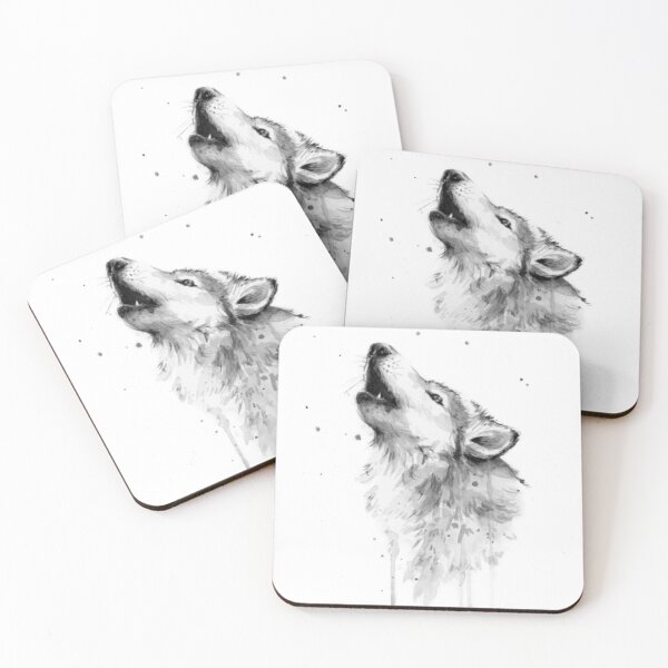 Item preview, Cool Wolf Gray Watercolor Design designed and sold by Alton-Tomvis.