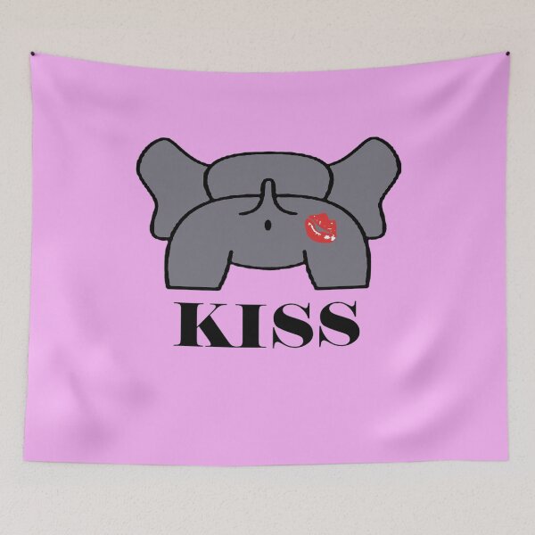 Item preview, Gay Elephant Winking Booty Cheeky Kiss designed and sold by taiche.