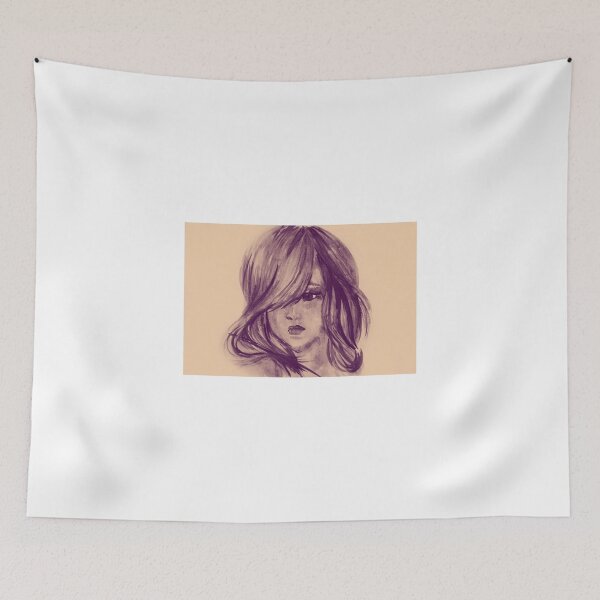 Item preview, Colors of Imagination in her hair. Hand painted watercolor illustration designed and sold by oanaunciuleanu.