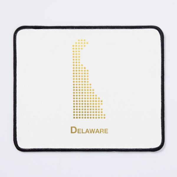 Item preview, Delaware Gold Dotted Map designed and sold by captaingursel.
