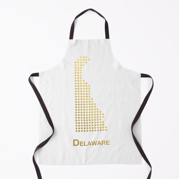 Item preview, Delaware Gold Dotted Map designed and sold by captaingursel.