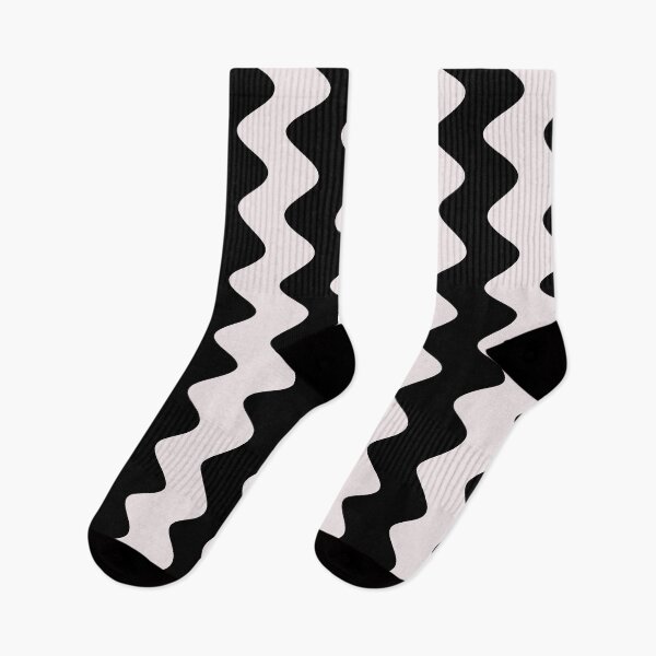 Item preview, Black and Pale Pink Wavy Ripple Stripe Pattern Pairs DE 2022 Popular Color Crystal Clear DE6008 designed and sold by ColorOfTheYears.