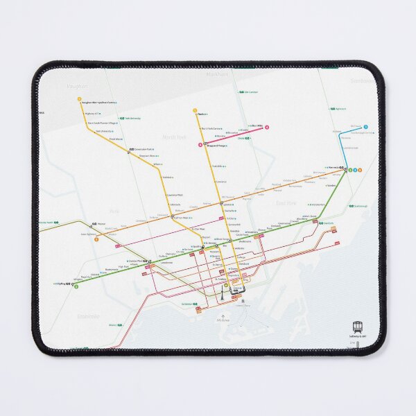 Item preview, TTC System Map (Concept) designed and sold by Nick Caron.