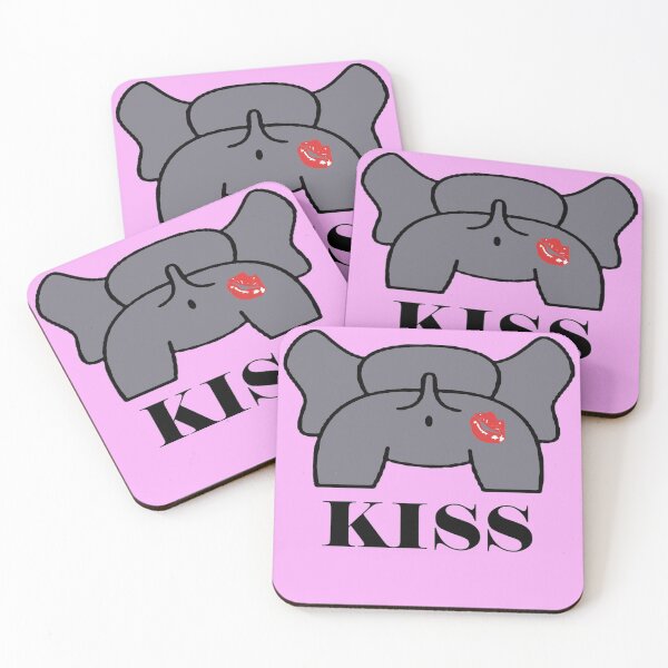 Item preview, Gay Elephant Winking Booty Cheeky Kiss designed and sold by taiche.