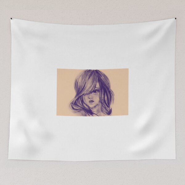 Item preview, Colors of Imagination in her hair. Hand painted watercolor illustration designed and sold by oanaunciuleanu.