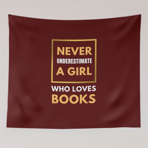 Item preview, Passionate Bibliophile's Dream - Never Underestimate A Girl Who Loves Books designed and sold by EnrichGraphics.
