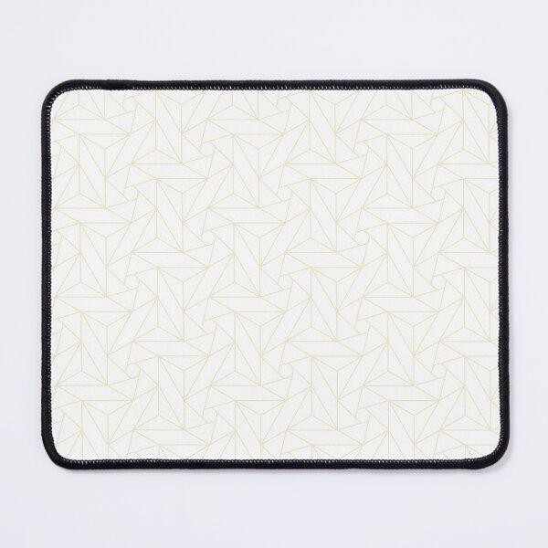 Item preview, Pale Yellow and White Triangle Mosaic Pattern Pairs DE 2022 Popular Color Natural Light DE5505 designed and sold by ColorOfTheYears.