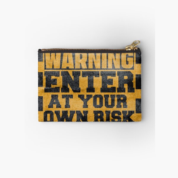 Item preview, Warning enter at your own risk-at your own risk sign-enter at your own risk sign- designed and sold by Rajpramanik.