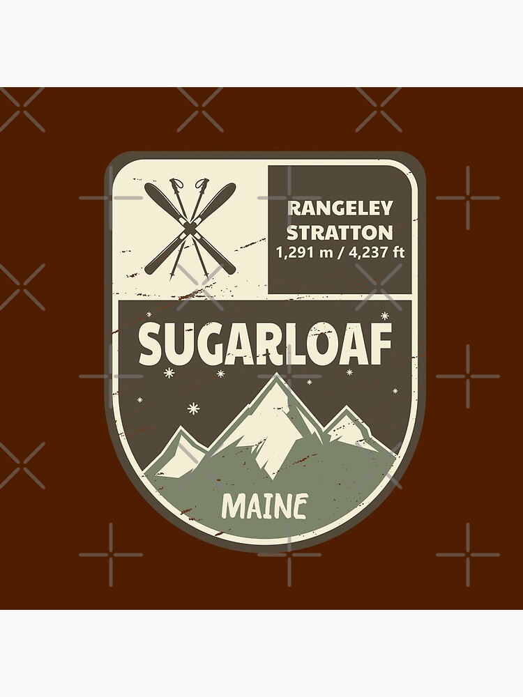 Sugarloaf Rangeley Stratton Maine Pillow for Sale by