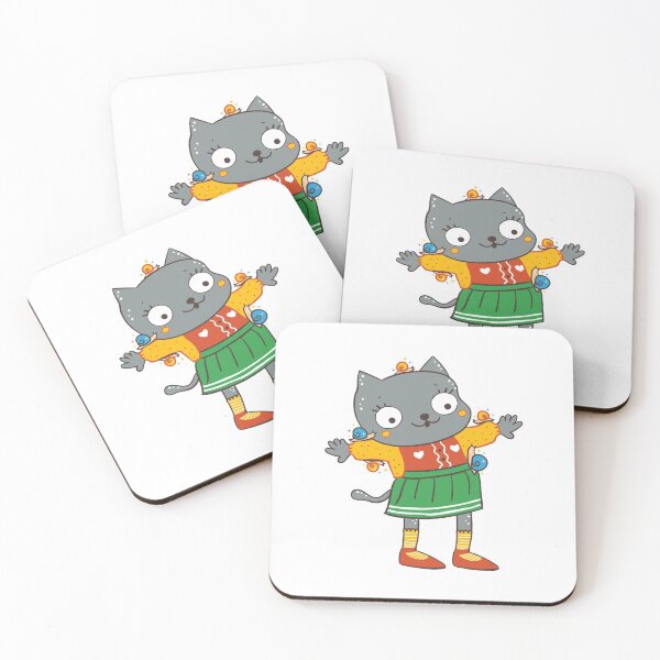 Item preview, Cute Kitty Cat With Baby Snails designed and sold by Apple-and-Cat.