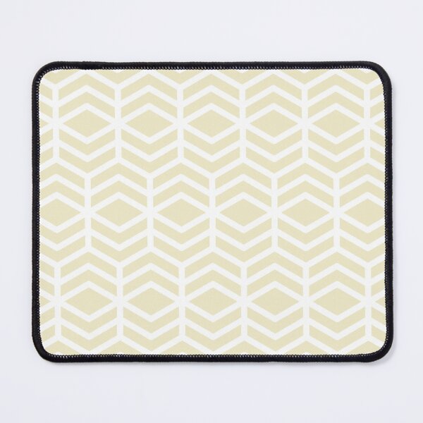 Item preview, Pale Yellow and White Geometric Chevron Pattern Pairs DE 2022 Popular Color Natural Light DE5505 designed and sold by ColorOfTheYears.
